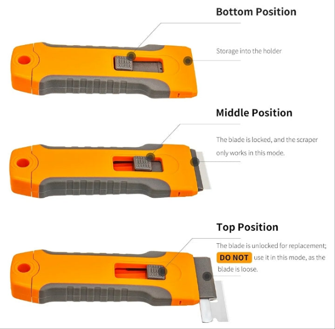 Razor Blade Scraper Tool with 15pcs Extra Blades, Cleaning Razor Scraper for Glass, Glass Top Stove Scraper for Oven Door, Cooktop Scraper, Glass Scraper Cleaning Paint from