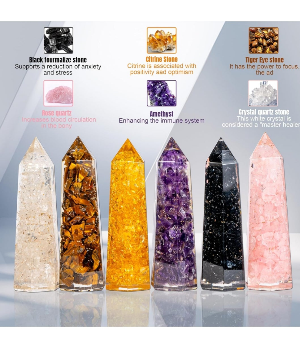 πππ ππ
π πππππππ πππππ: Our Healing Crystals Wand Set includes Amethyst, Tigerβs Eye, Rose Quartz, Citrine, Clear Quartz and Black Tourmaline. Each of the 3-inch crystal stones wands is hexagonal, expertly cut, and crafted for energy hea
