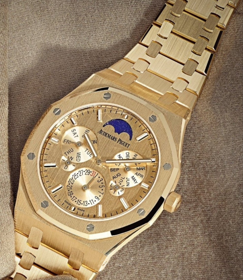 Audemars Piguet Royal Oak Perpetual Calendar Ultra-Thin 26586BA.OO.1240BA.99 Watch Yellow Gold Limited Edition