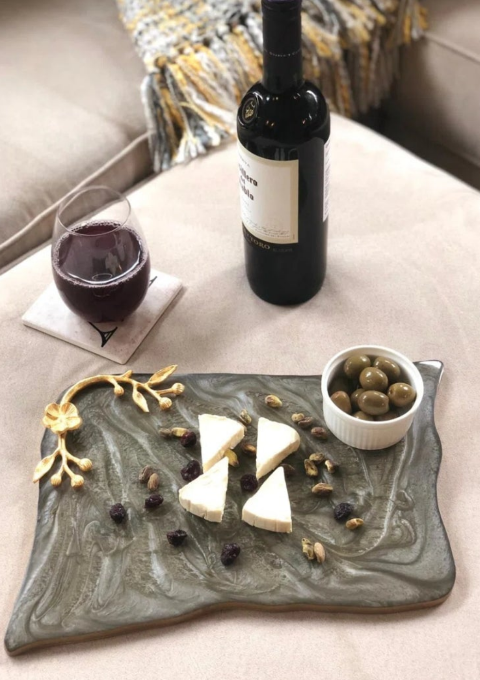 Resin Platter; Cheese Board Serving Board