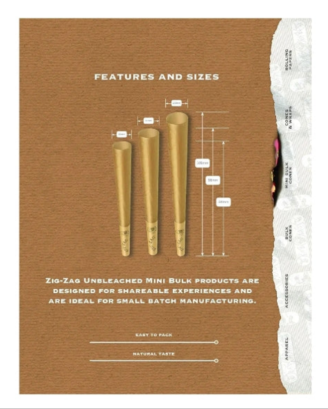 1 ¼-Inch Pre Rolled Cones - 50 Pack - Natural Unbleached Rolling Papers - Easy to Use & Convenient Bulk Pack- prerolled