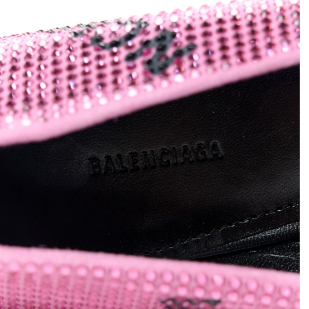 Balenciaga Square Knife Embellished Pink Pumps women's