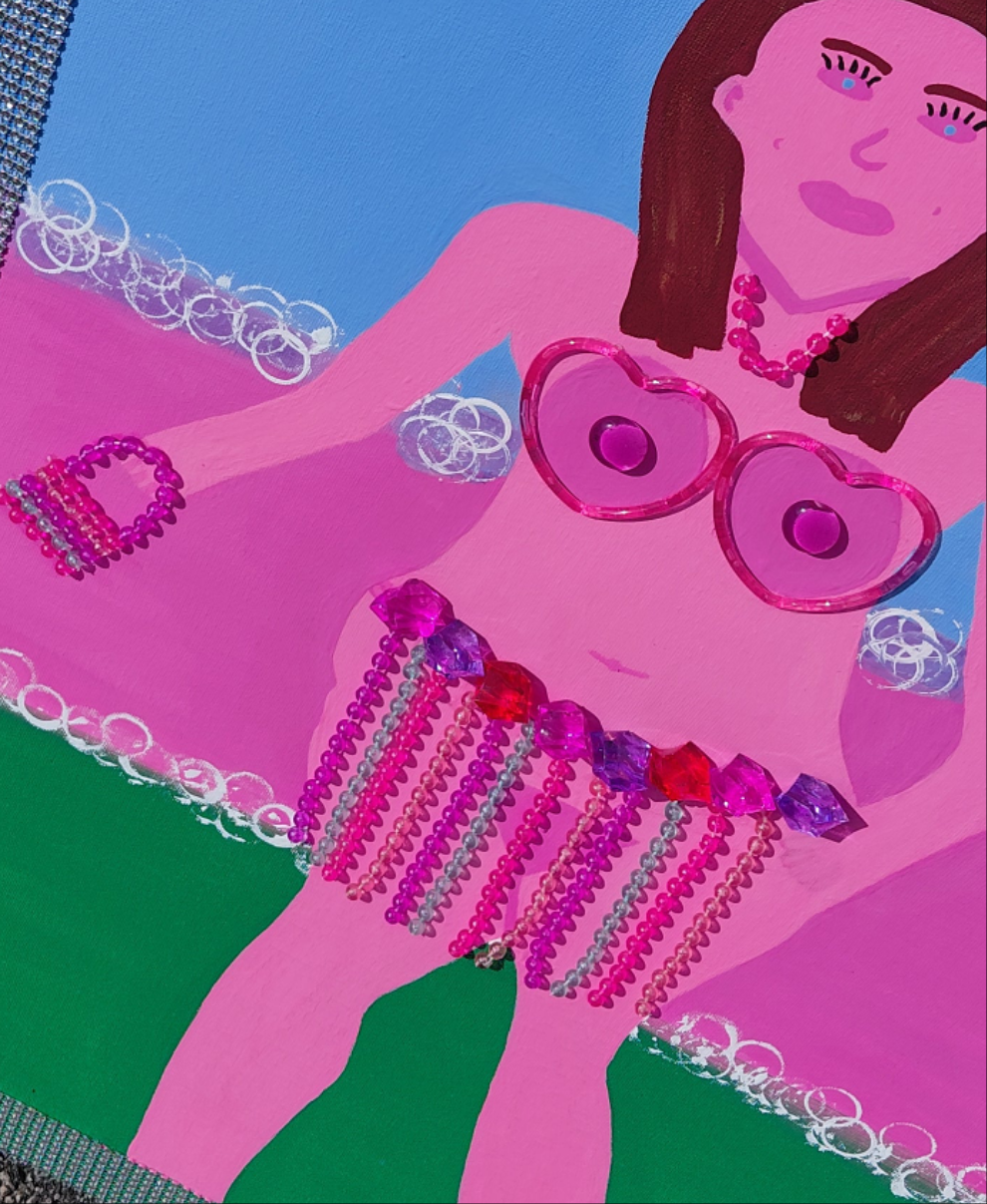 COCOMONEY ART 1 OF 1 blessed CUSTOM PIECE BY COCOMONEY painting on canvas