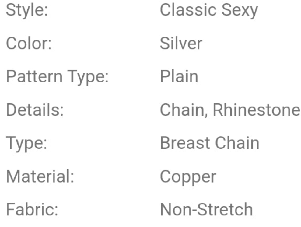 1pc Silver Sexy Crystal Hollow Heart & Metal Star Tassel Nipple Chain, Women Body Jewelry