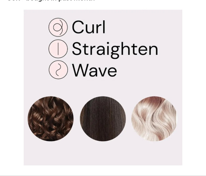 360° Airflow Styler | 2-in-1 Curling Wand & Titanium Flat Iron Professional Hair Straightener and Curler with Cooling Air Vents to Lock in Style | Adjustable Temp