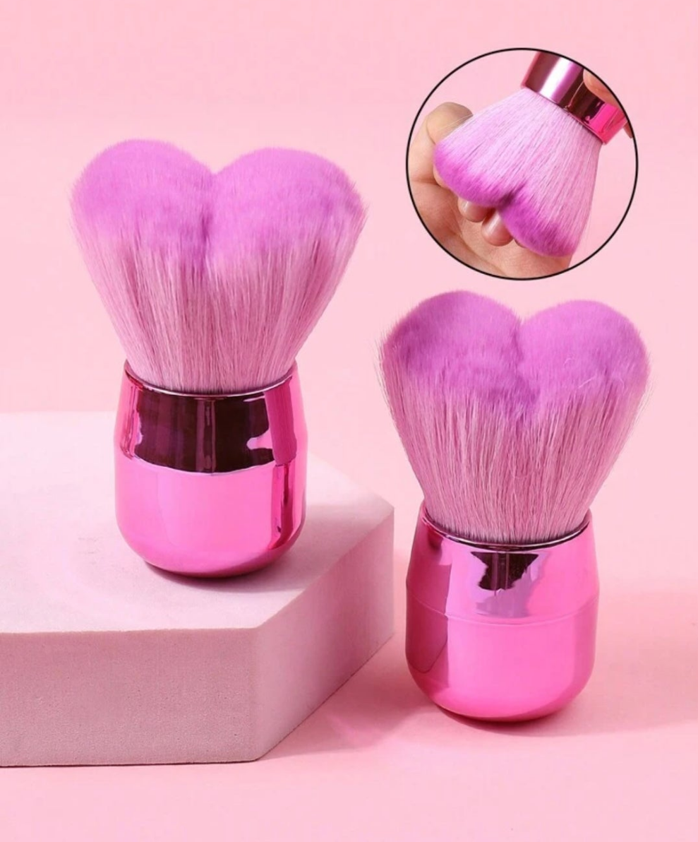 2pc Nail Art Dust Clean Brush,1PC Manicure Tool Nail Handle Brushes,Nail Brushes Remove Dust Powder for Acrylic Nails Makeup Brushes ,Manicure Brush Clean Up Tools Nail Art Brush Nail Brush For Cleaning Fingernails material ABS