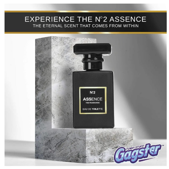 Gagster Prank Perfume - Hilarious Liquid Stink Spray Fragrance Bottle - Gag Gift for Fun Stuff Pranksters - Extra Strong - Girlfriend Prank - Realistic Package - Smelly Fake Perfume Atomizer
