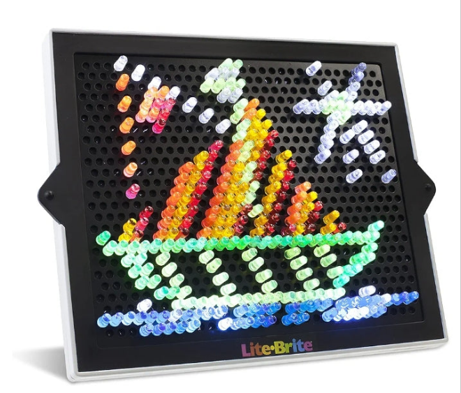 Lite Brite Classic, Favorite Retro Toy - Create Art with Light, STEM, Educational Learning, Holiday, Birthday, Gift, Boys, Kid, Toddler,