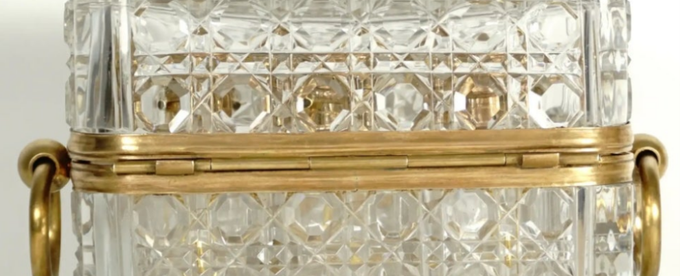 Cut Crystal Perfume Box, Casket