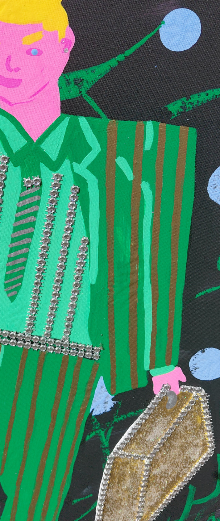 COCOMONEY ART Business Man 1 OF 1 CUSTOM PIECE BY COCOMONEY painting on canvas