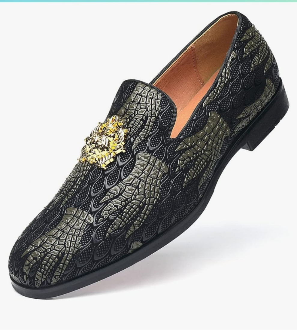Mens Dress Loafers Buckle Fashion Luxury Party Wedding Shoes