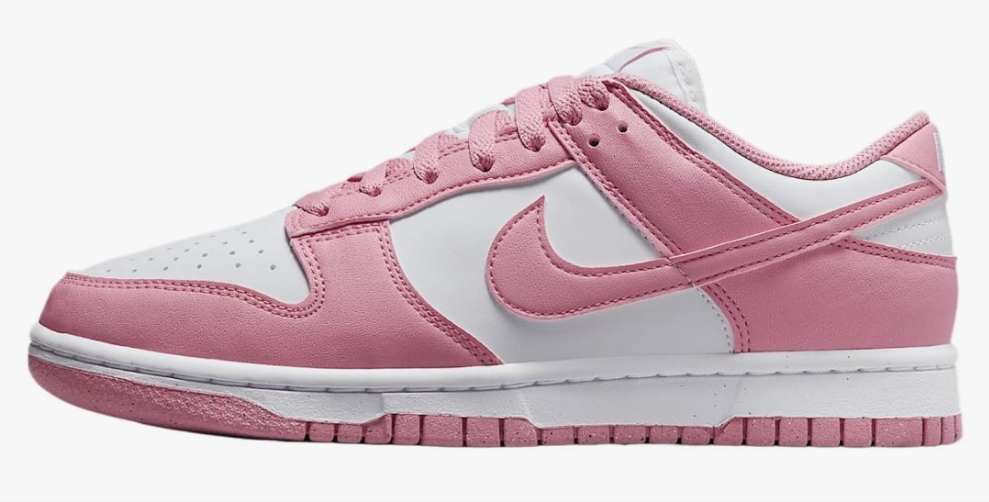 Nike Dunk Low Next Nature Women's Shoes (DD1873-112, White/Elemental Pink)