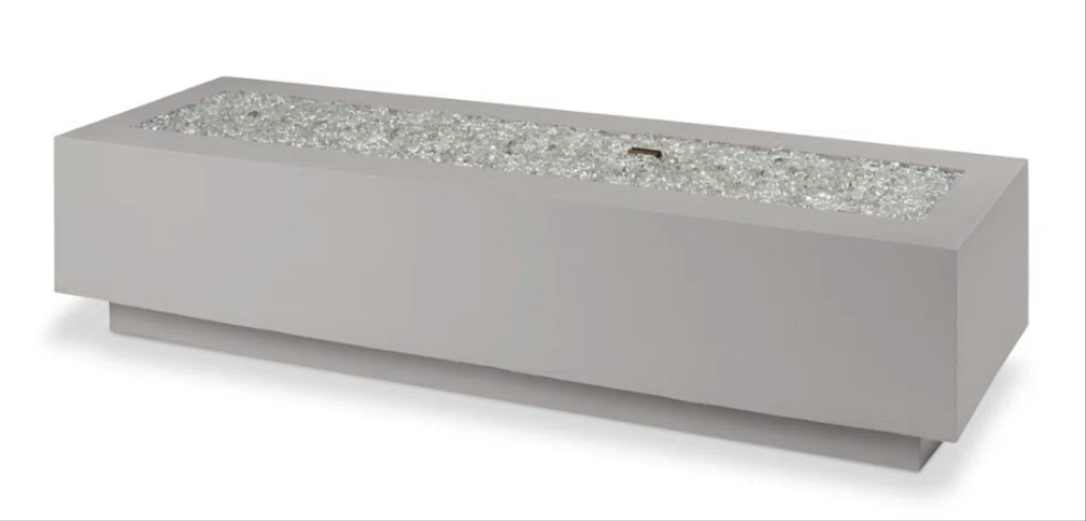 Rectangle Concrete Smokeless Fire Pit Table with Lid
