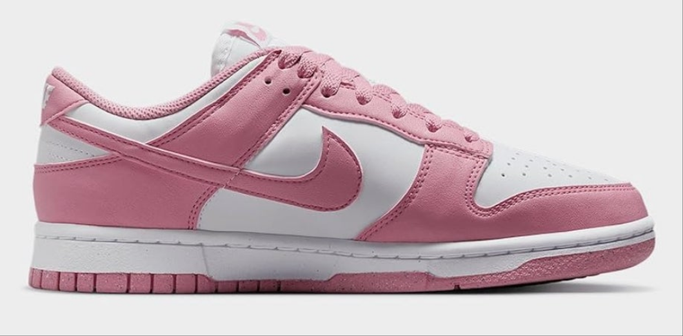 Nike Dunk Low Next Nature Women's Shoes (DD1873-112, White/Elemental Pink)