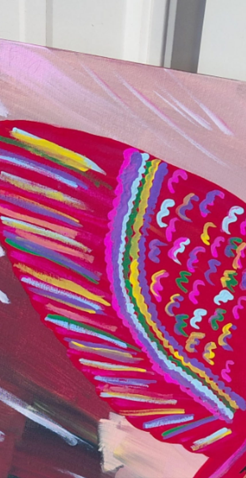COCOMONEY ART Red Bird 1 OF 1 CUSTOM PIECE BY COCOMONEY painting on canvas