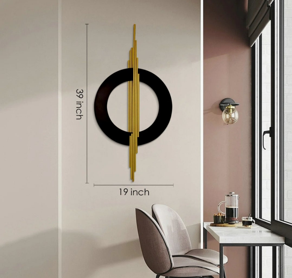 3D Modern Metal Wall Decor (Hangable Horizontally or Vertically) indoor or outdoor