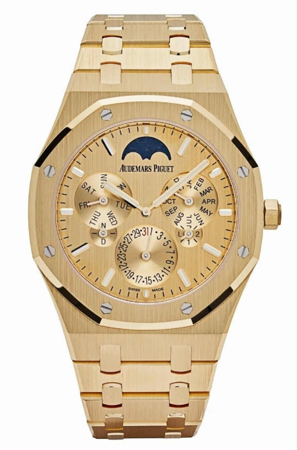 Audemars Piguet Royal Oak Perpetual Calendar Ultra-Thin 26586BA.OO.1240BA.99 Watch Yellow Gold Limited Edition