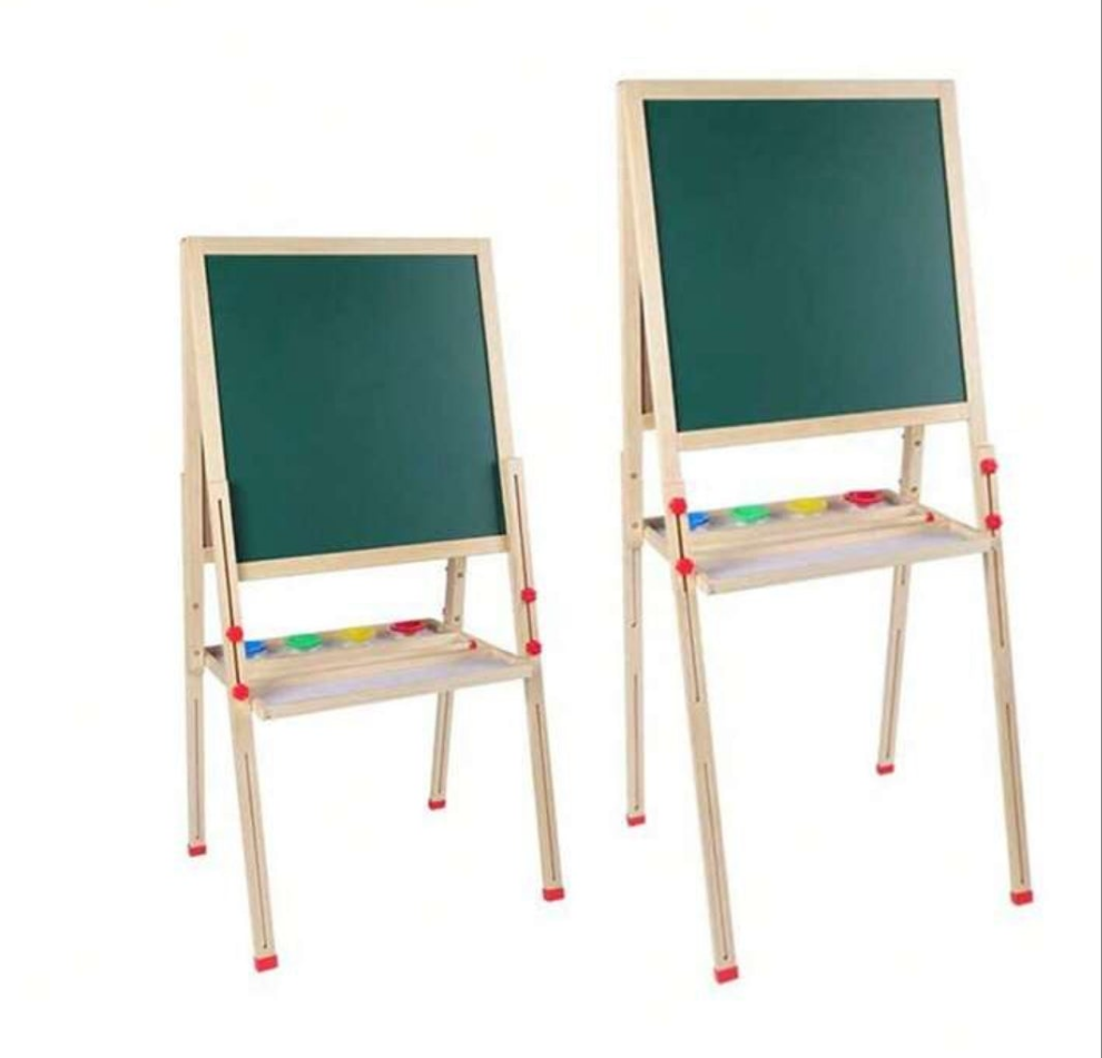 All In One Wooden Art Easel With Magnetic Snap Eraser Set