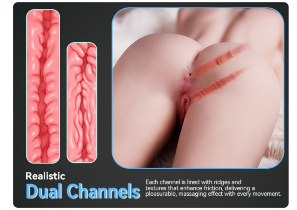 10lb Sex Toys for Men Realistic Sex Doll Tight Dual Channel Vagina & Anal High Durability TPR Softness Material Men Masturbation Mini Sex Dolls