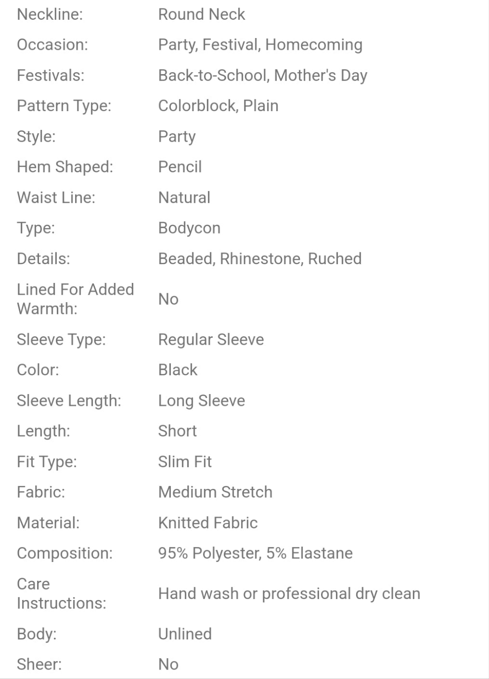 Elegant New Women's Beaded Long Sleeve Bodycon Bandage Dress, Fashion Ladies Formal Party Event Gown COCOMONEY