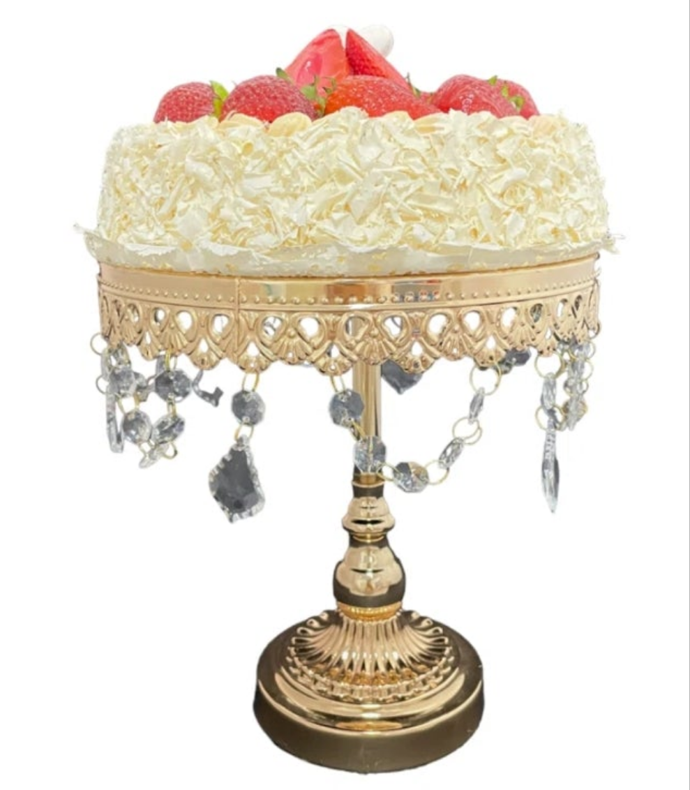 3 Piece Cake Stand Set Stainless steel Crystal Iron Glass Materials