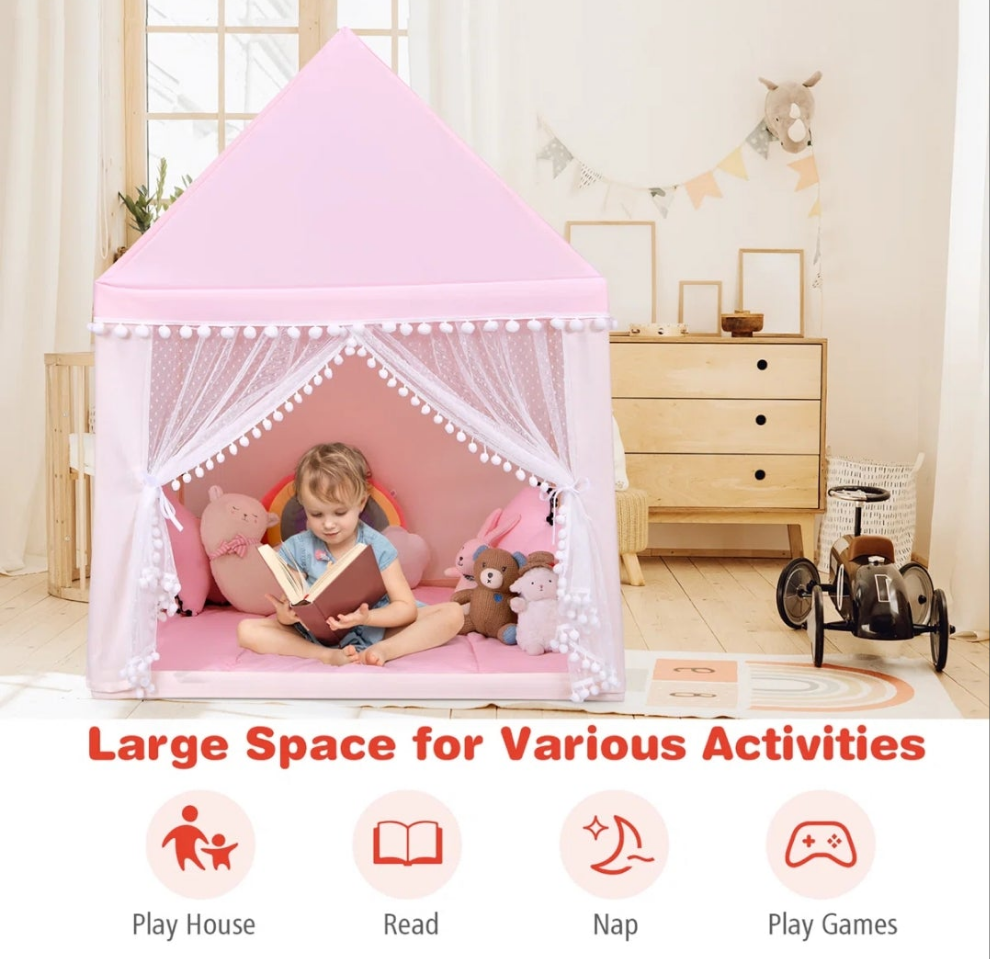 41'' W x 47'' D Indoor / Outdoor Fabric Play Tent