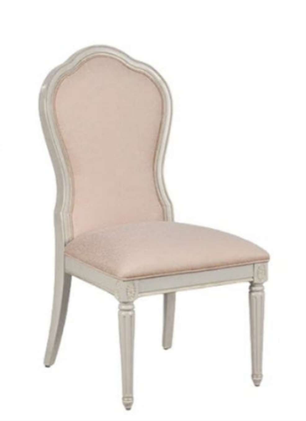 Gorgeous Pink Gold and White Chair and Desk Office Set 2 pieces