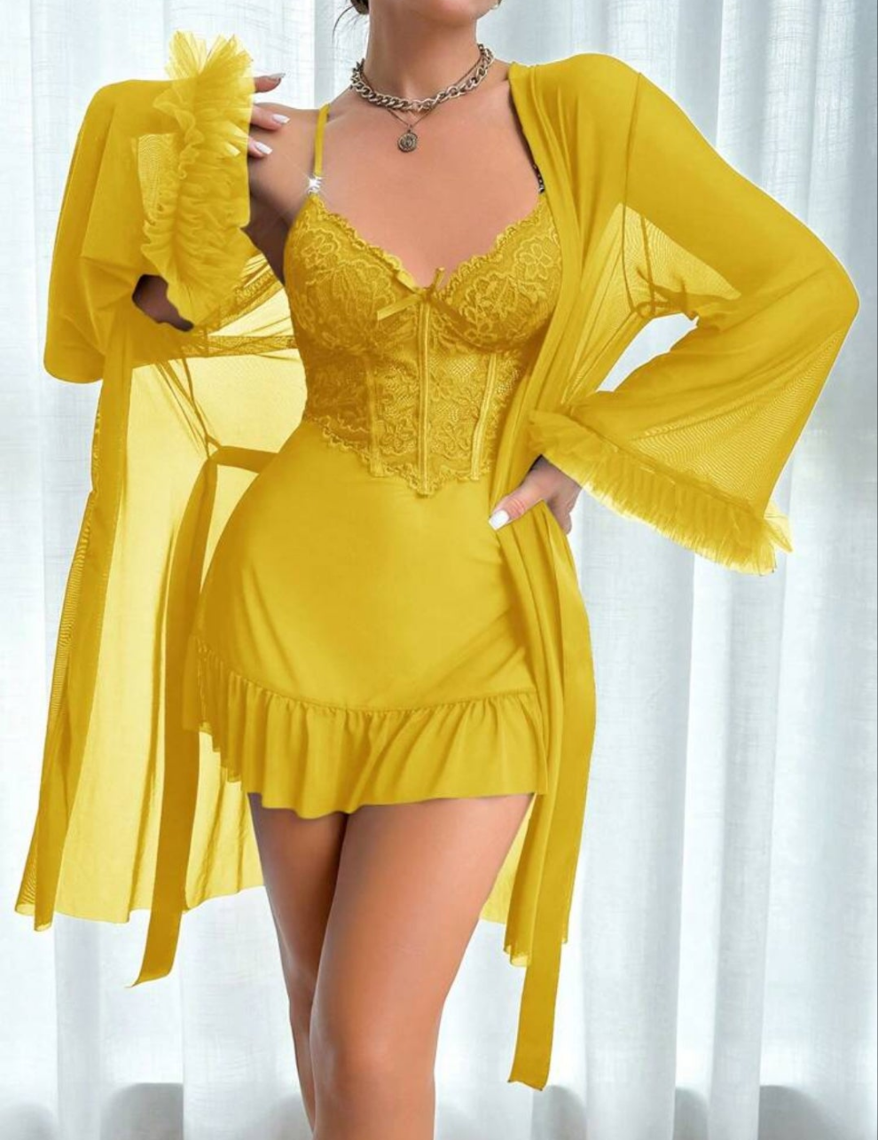 Sexy Robe Lingerie 2pc choose your style option below