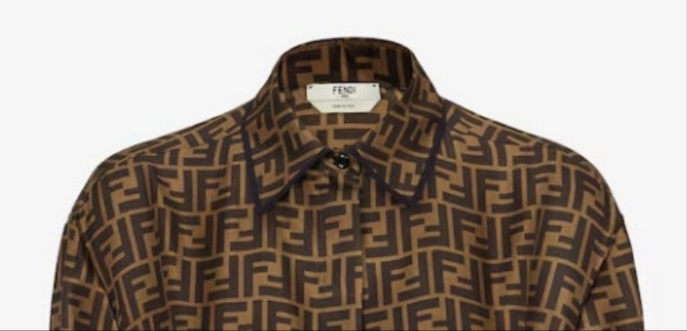 Fendi Brown twill dress