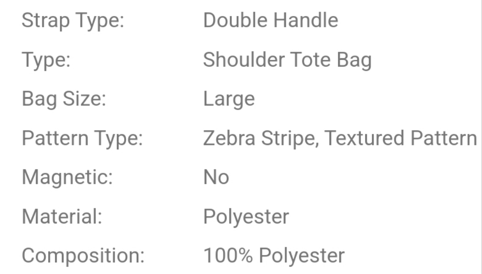 Zebra or Leopard COCOMONEY Striped Tote Bag back To School, Classic Casual, Suitable For Teen Girls Women Anyone College Students Work , Business, Commute, Outdoors, Travel, Outings, Office, Vacation, etc.