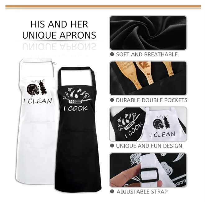 Wedding Gifts for Newlyweds Mr and Mrs Gifts Ideas Personalized Cutting Board wedding Gift Aprons, Heart Pendant Decoration, Christmas - Wedding Gifts, Couple Gifts, Anniversary (8 pcs)