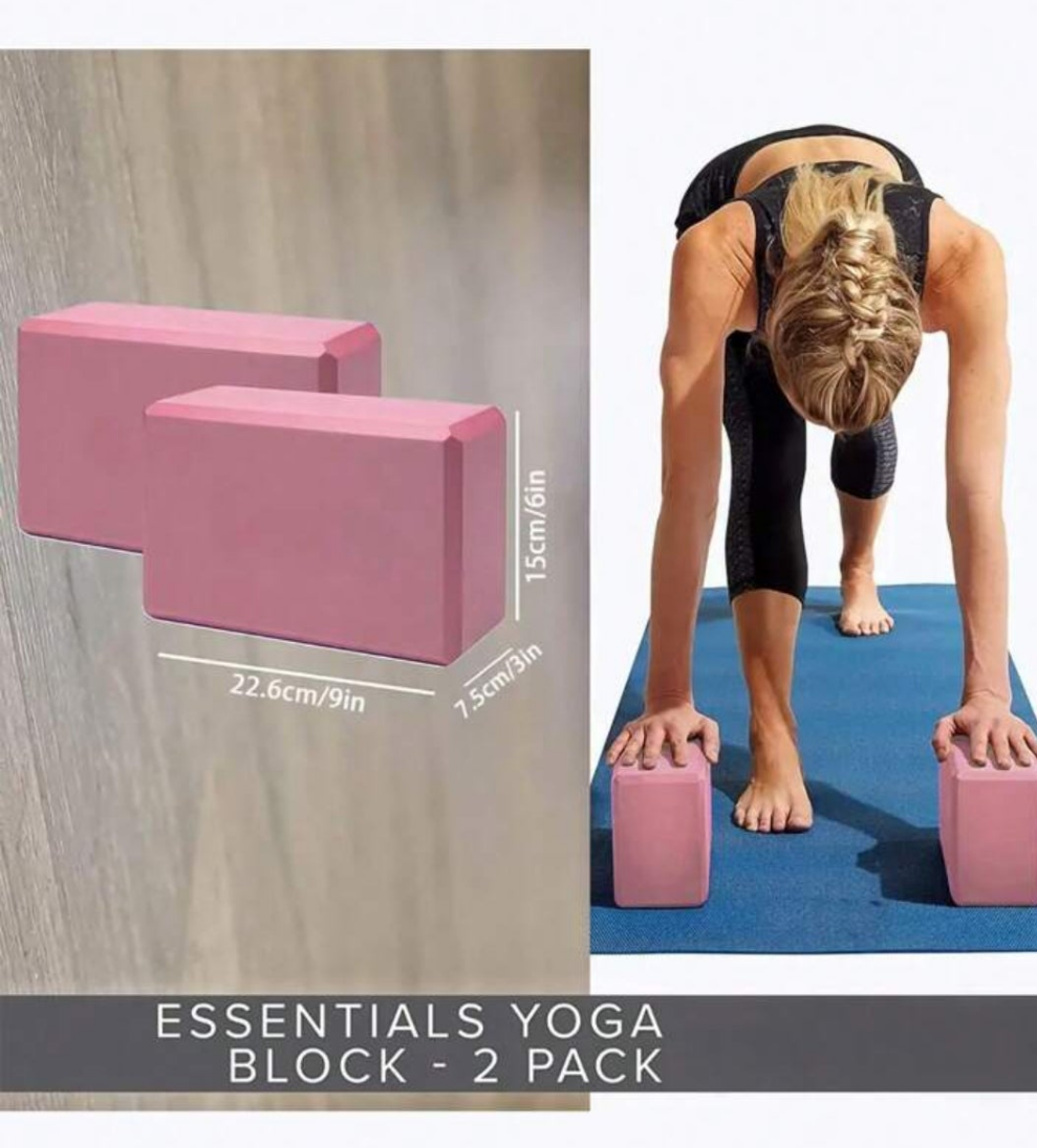 2pcs, Yoga Blocks, Soft Non-Slip Yoga Bricks For Yoga, Pilates, Meditation material eva
