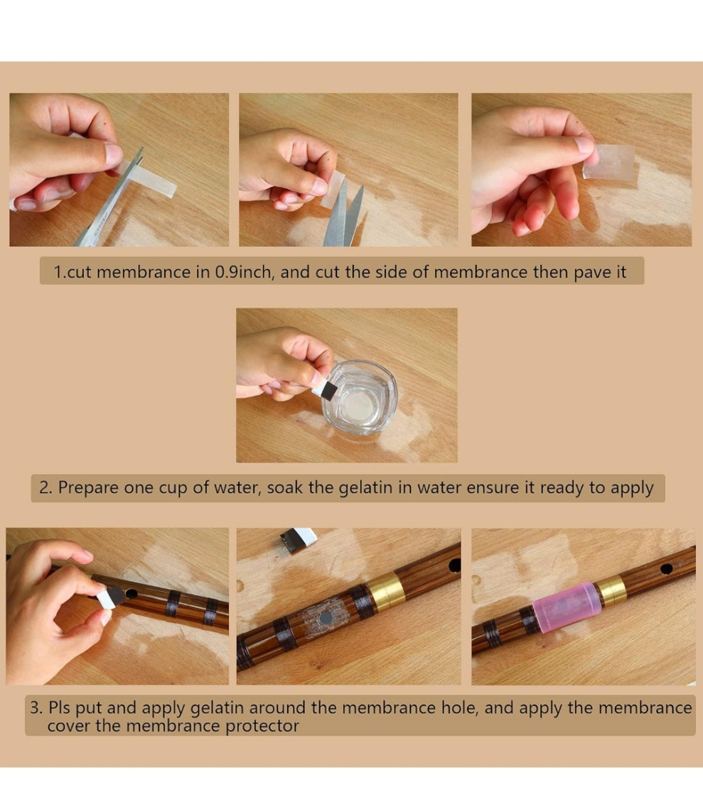 Vintage Style Bamboo Flute Chinese Musical Instrument Traditional Dizi (KEY D)