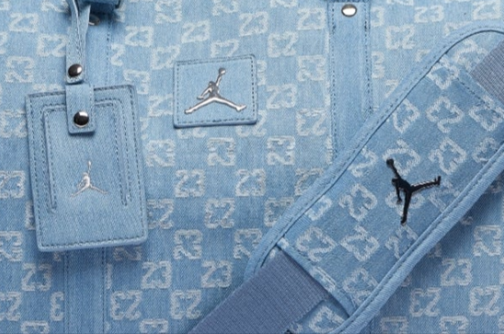Michael Jordan Monogram Duffel Bag Blue