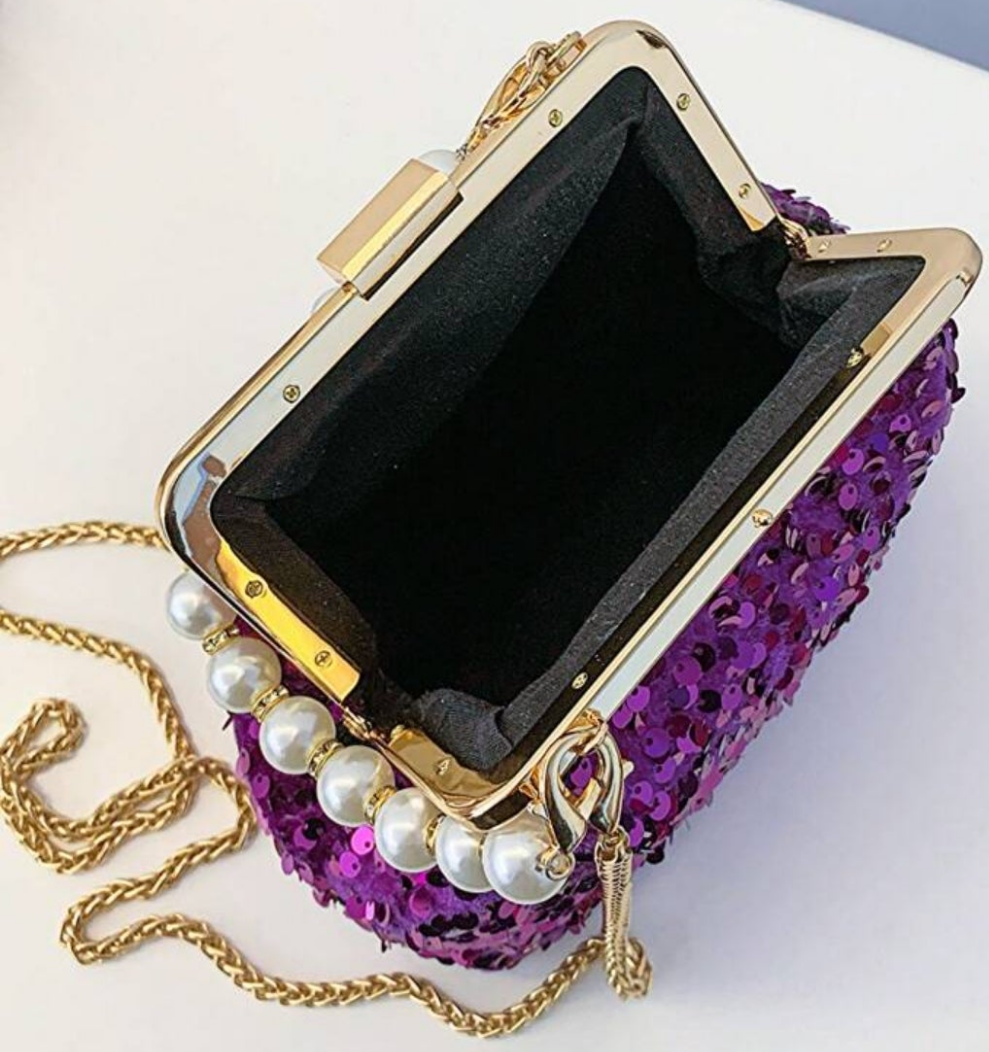 COCOMONEY Glitzy Girl Clutch Evening Bag