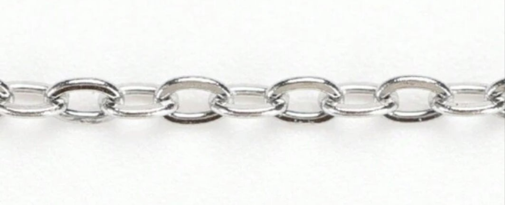 10pcs/Pack 45cm Stainless Steel Chain O-Shaped Flatten Chain, Wholesale Cross Chain With Gold Plating For Diy Jewelry