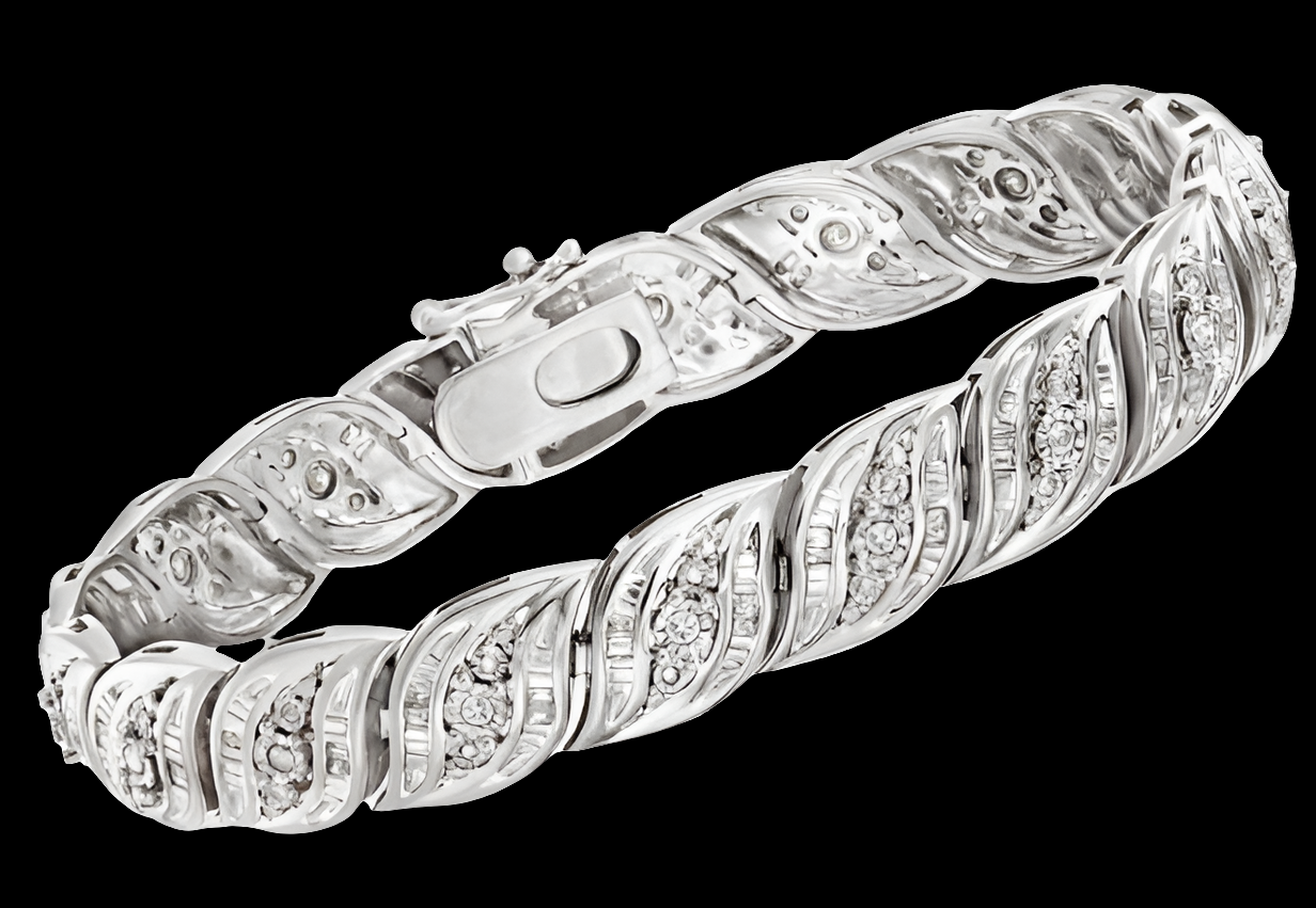 1.00 ct. t.w. Diamond Bracelet in Sterling Silver