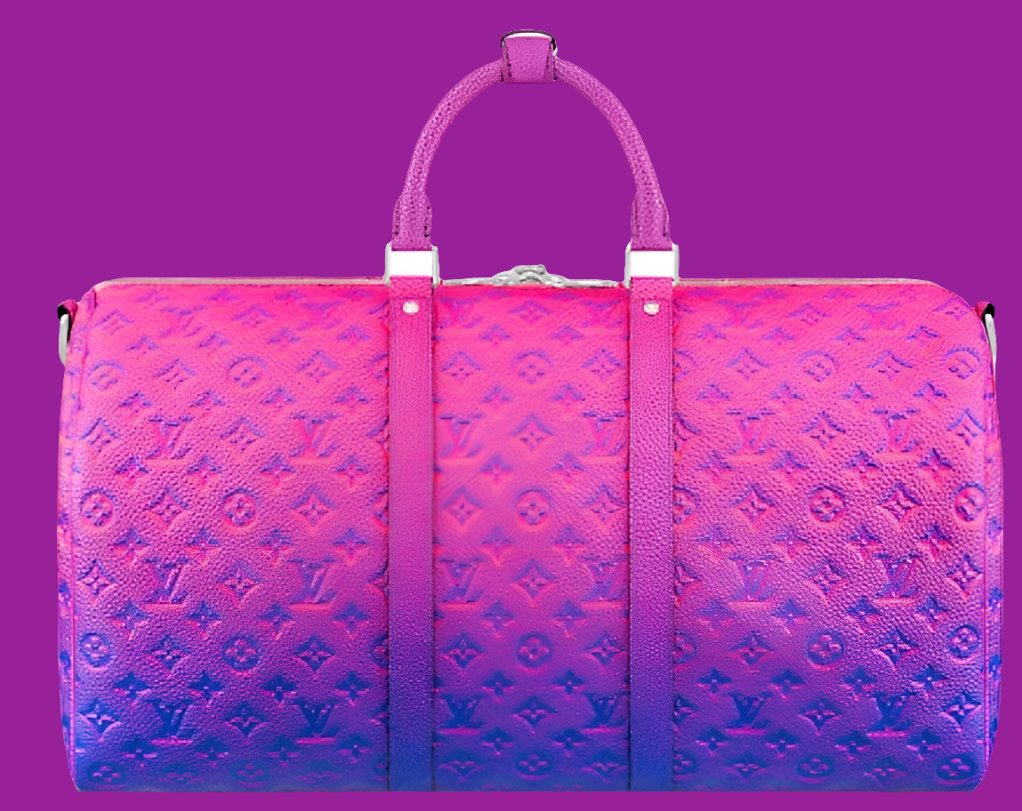 Louis Vuitton Keepall 50B
Taurillon Illusion Blue/Pink