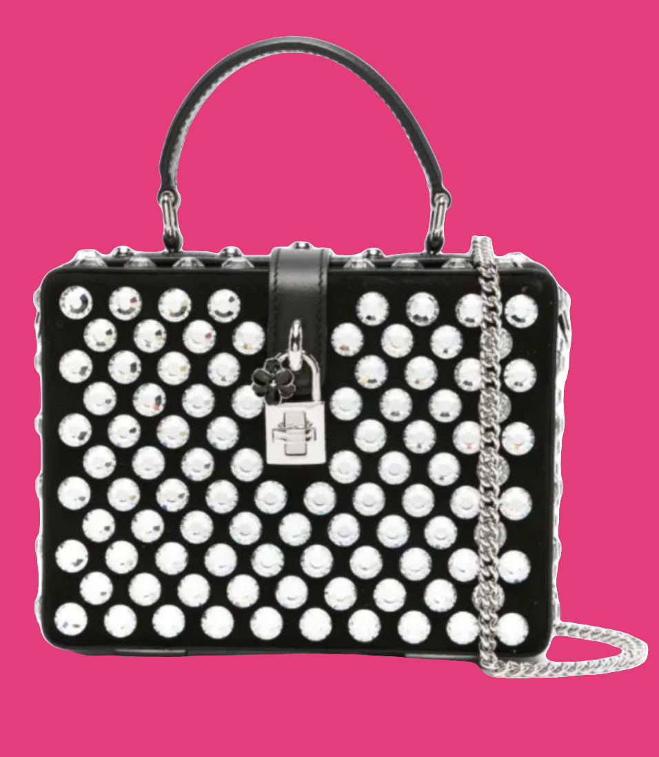 Dolce & Gabbana
Box crystal-embellished leather bag