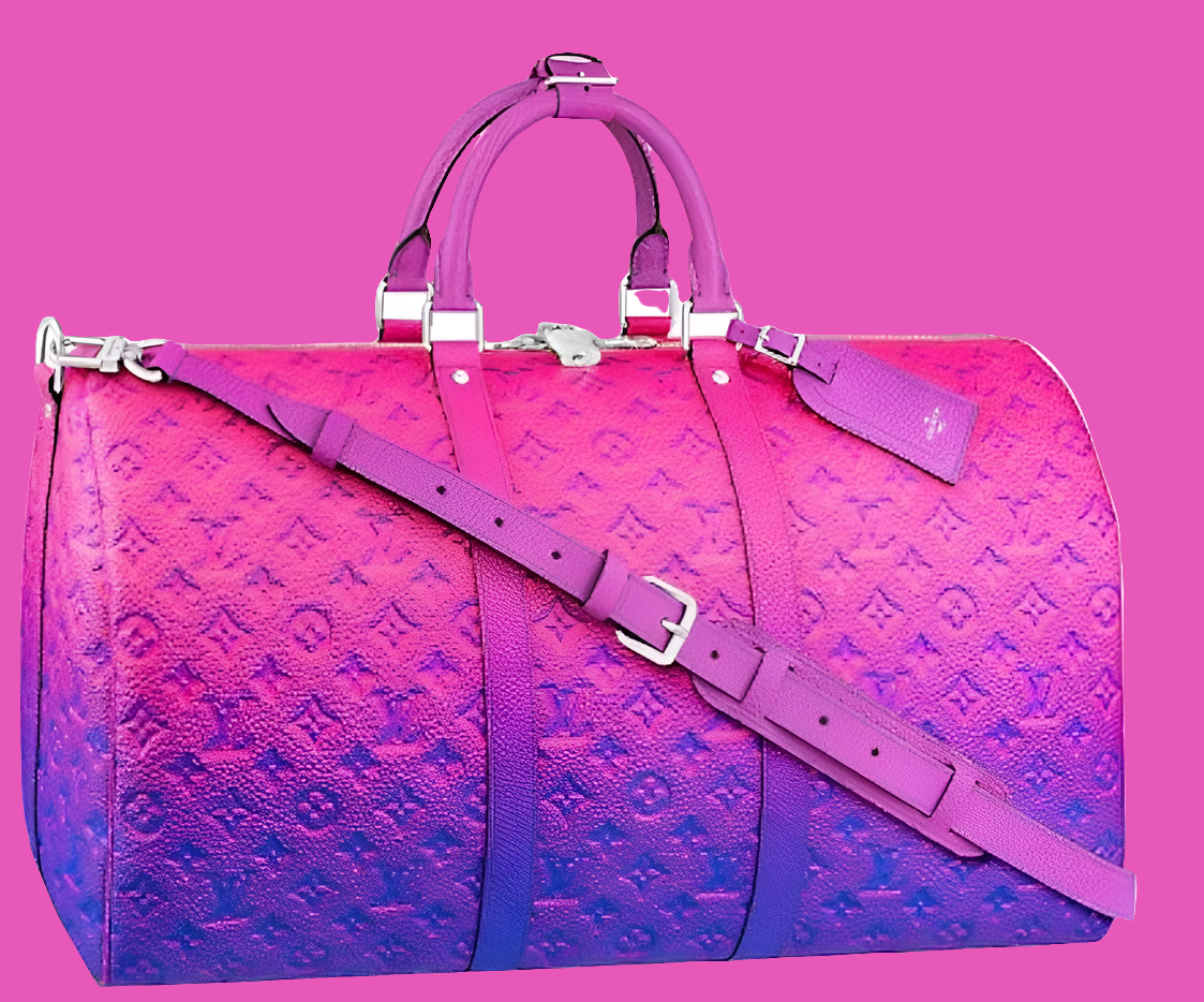 Louis Vuitton Keepall 50B
Taurillon Illusion Blue/Pink