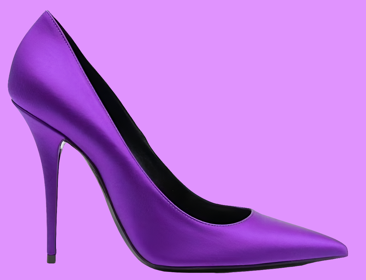 Saint Laurent Marylin pump. Purple
