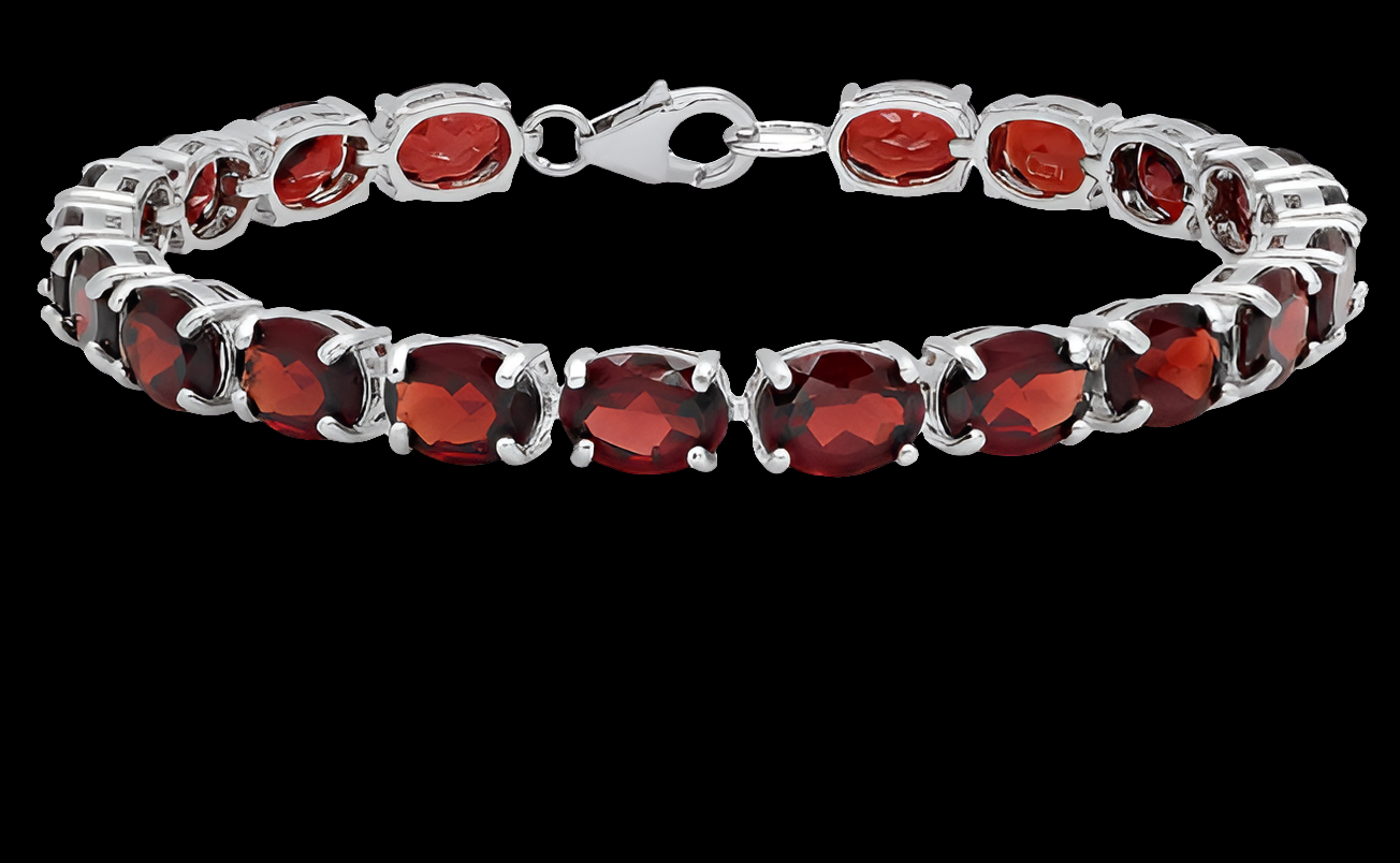 8X6 mm Each Oval Gemstone Ladies Tennis Bracelet,925 Sterling Silver
