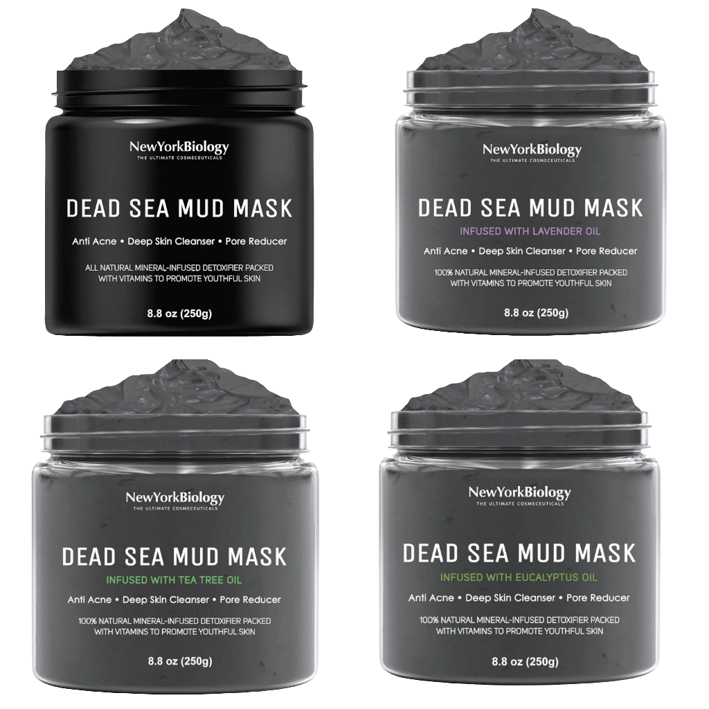 1 pack Dead Sea Mud Mask for Face and Body Infused - Spa Quality Pore Reducer for Acne, Blackheads and Oily Skin - Tightens Skin for A Healthier Complexion - 8.8 oz