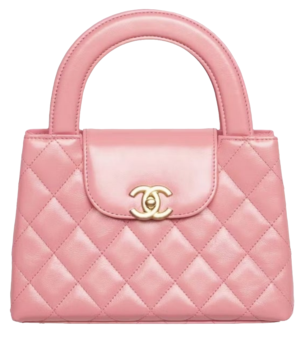 Chanel Kelly Mini Shopping Bag
Mini 23K Shiny Aged Calfskin Coral Pink