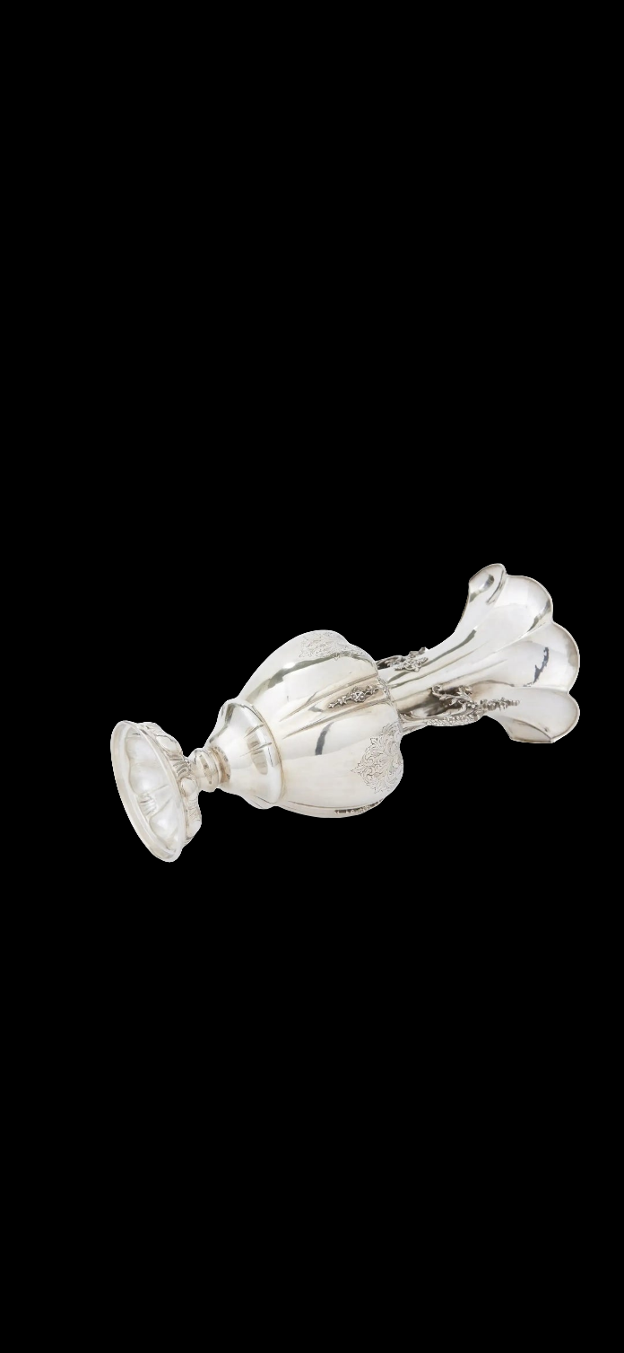Large Sterling Silver Decorative Vase / Piece 925 silver