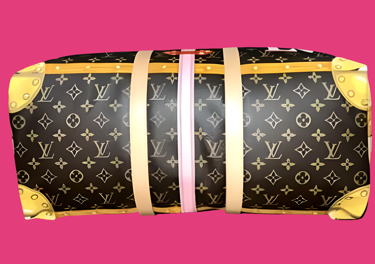 Louis Vuitton Keepall Bandouliere
Monogram Tromp L'oeil Screen 50 Pink Multicolor