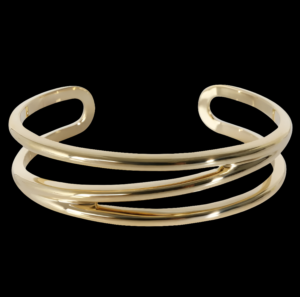 Tiffany and Company Pre-owned, ZigZag Cuff Bracelet in 18KT Yellow Gold, 6 i