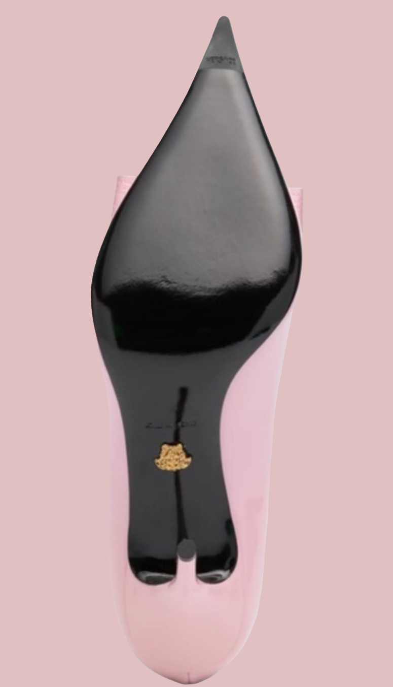 Versace Gianni Ribbon Pumps pale Pink Women's