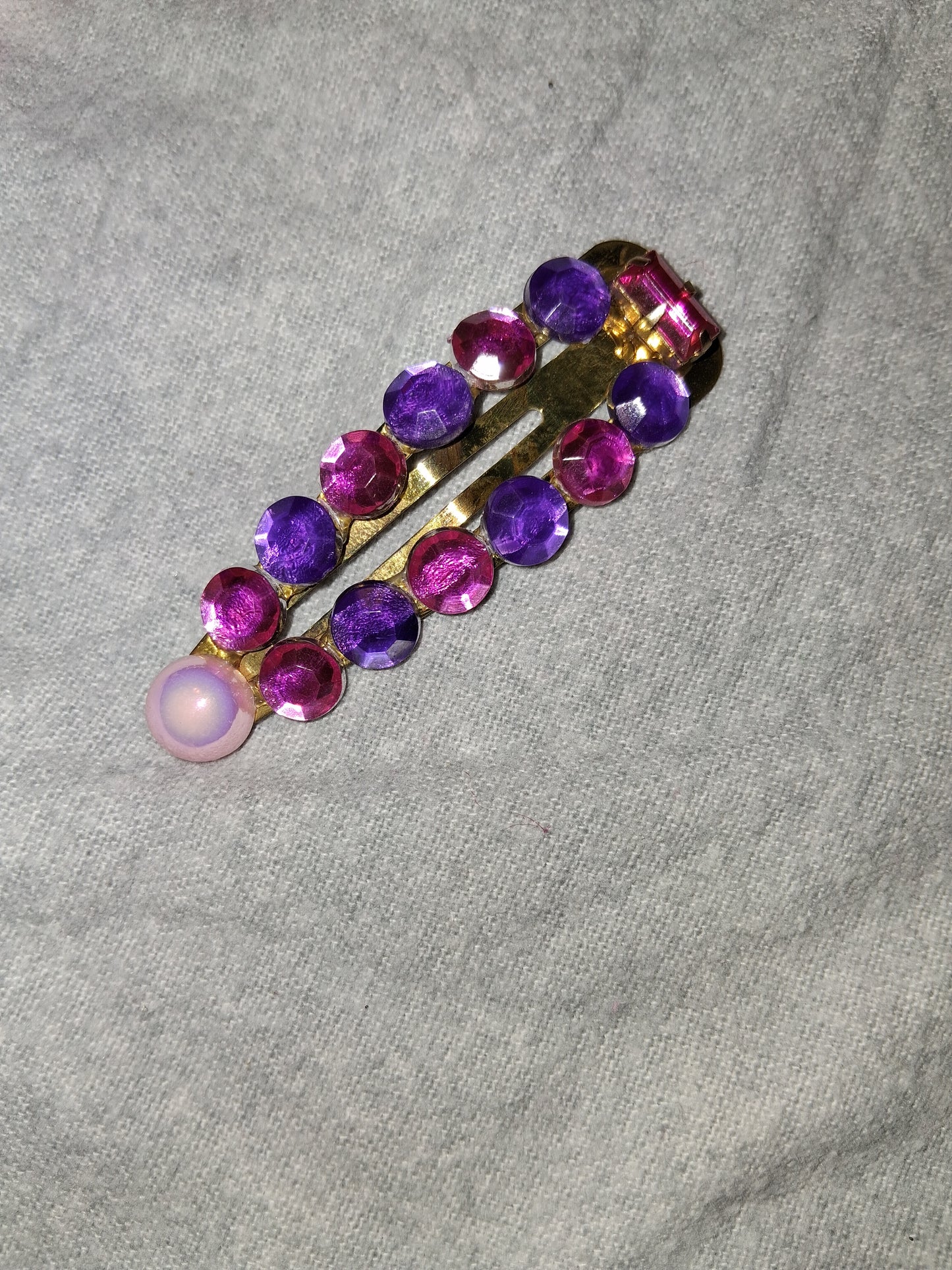 COCOMONEY HAIR CLIP 3INCH CUSTOM 1 OF A KIND PIECE with gemstones