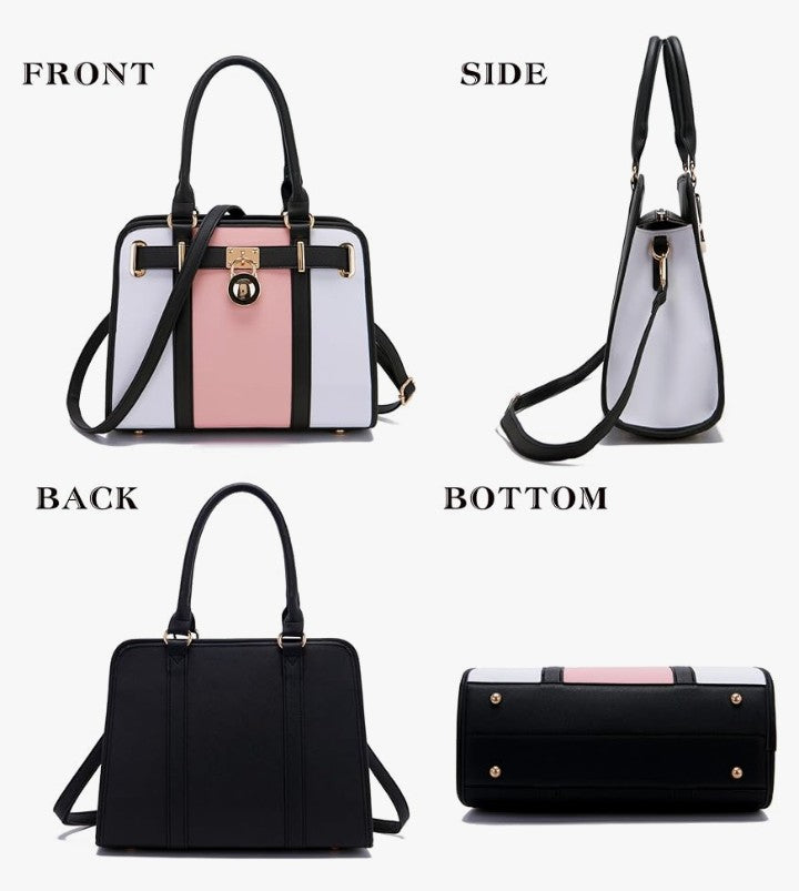 Handbags Sets For Women Shoulder Bags Top Handle Work Satchel Tote Purses Set With Matching Wallet 2pcs